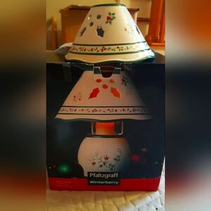 NIB Pfalzgraff Votive Lamp Winterberry